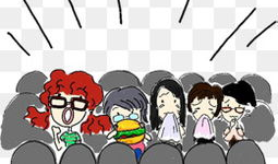 看电影的漫画,漫画中的电影世界掠影